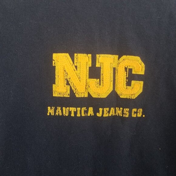 Nautica‎ nwt navy men's xxl/ttg 100% cotton embroidered crew neck long sleeve - Picture 4 of 11